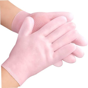 1 Pair) Moisturizing Glove Set, Silicone Gel Spa Gloves For Dry Cracked Skin