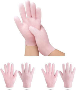 1 Pair) Moisturizing Glove Set, Silicone Gel Spa Gloves For Dry Cracked Skin