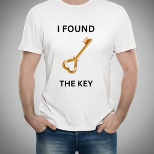 Combo Of My Heart & The Key Style White T-shirt With Cute Design – Heart & Key Design T-shirts  – Best Quality T-shirts For Girls | T-shirt For Women – T-shirt For Men