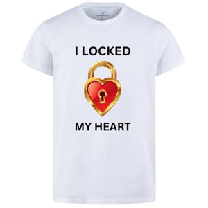 Combo Of My Heart & The Key Style White T-shirt With Cute Design – Heart & Key Design T-shirts  – Best Quality T-shirts For Girls | T-shirt For Women – T-shirt For Men