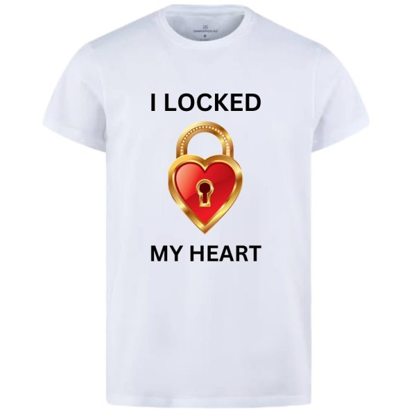 Combo Of My Heart & The Key Style White T-shirt With Cute Design – Heart & Key Design T-shirts  – Best Quality T-shirts For Girls | T-shirt For Women – T-shirt For Men