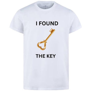 Combo Of My Heart & The Key Style White T-shirt With Cute Design – Heart & Key Design T-shirts  – Best Quality T-shirts For Girls | T-shirt For Women – T-shirt For Men
