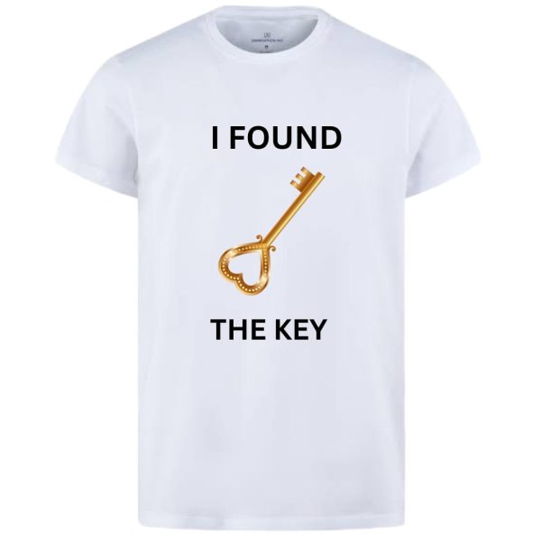 Combo Of My Heart & The Key Style White T-shirt With Cute Design – Heart & Key Design T-shirts  – Best Quality T-shirts For Girls | T-shirt For Women – T-shirt For Men