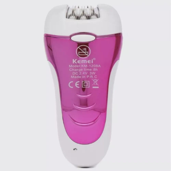 Kemei 1208-a Multifunctional Women Epilator & Shaver – Female Hair Remover – Rechargeable Electric Lady Shaver ( Random Color )