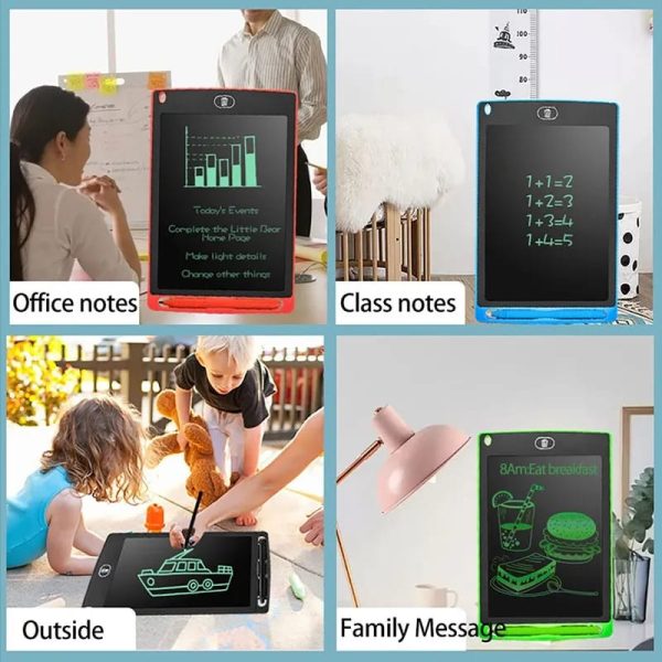 Writing Pad Lcd Tablet For Kid Digital Drawing Pad – Erasable Writing Board – Writing Pad (random Color)
